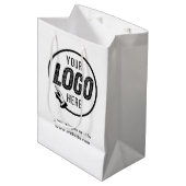 Zakelijk Logo Bedrijfsprofessioneel Medium Cadeauzakje (Voorkant Gekanteld)