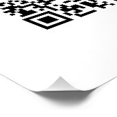 Zakelijk logo & Bewerkbare QR-code Perfect Poster (Hoek)