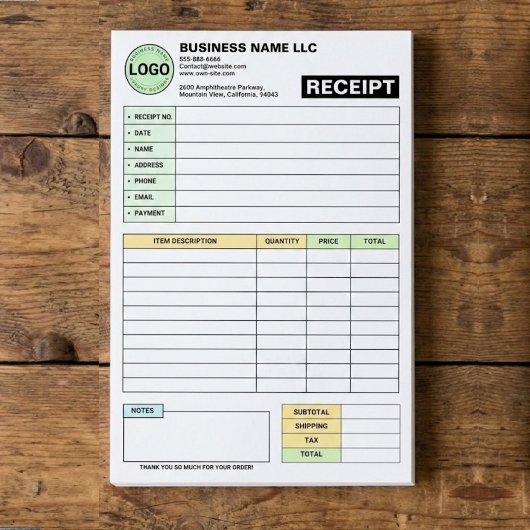 (Zakelijk Logo Blok) Betalingsfactuur Ontvangstbew Post-it® Notes