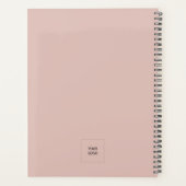 Zakelijk Logo Blush roze Elegant Appointbook Planner (Achterkant)