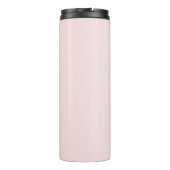 Zakelijk Logo | Blush Roze Modern Minimalistisch Thermosbeker (Achterkant)