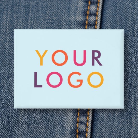 Zakelijk Logo Branding Lichtblauw Button