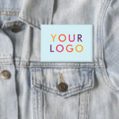 Zakelijk Logo Branding Lichtblauw Button (Insitu)