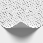 Zakelijk Logo Branding Professioneel Elegant Eenvo Cadeaupapier (Hoek)