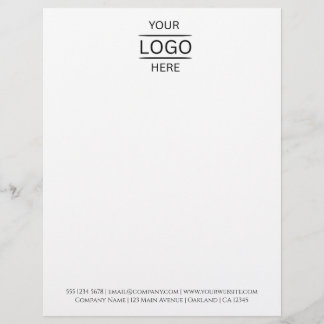 Zakelijk Logo Briefpapier | Bedrijfsmerkbrief Briefhoofd