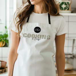 Zakelijk Logo Cooking Crew Matching Groep Schort