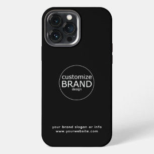 Zakelijk logo Corporate Zwart & Wit Minimalistisch iPhone 13 Pro Max Hoesje