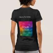 Zakelijk Logo dubbelzijdig benella canvas T-shirt (Achterkant)