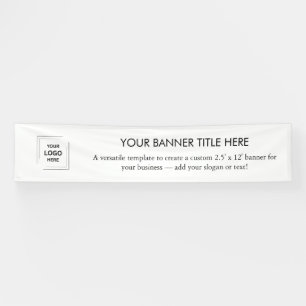 Zakelijk logo   Eenvoudig Minimalistisch Modern Wi Spandoek