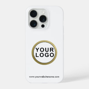 Zakelijk logo eenvoudig modern iPhone 15 pro case