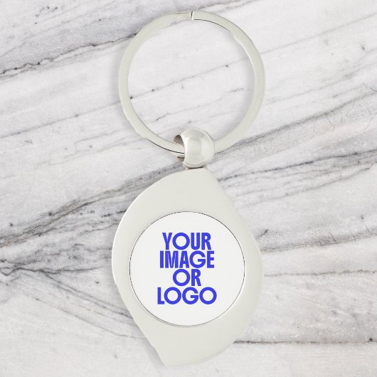 Zakelijk Logo Eenvoudig Wit Sleutelhanger