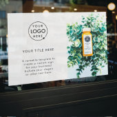 Zakelijk Logo | Eenvoudige Witte Minimalistische F Raamsticker