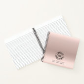 Zakelijk Logo Elegant Minimalistisch Aangepast Notitieboek (Binnen)