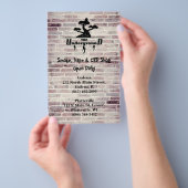 Zakelijk logo en adresinfo dubbelzijdig  flyer (Hand)