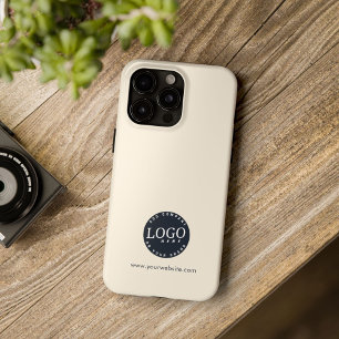 Zakelijk logo en bedrijfswebsite personeel medewer iPhone 15 pro max case