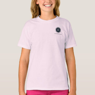 Zakelijk logo en bedrijfswebsiteadres toevoegen t-shirt