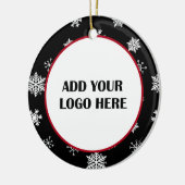 Zakelijk logo en klant informatie keramisch ornament (Links)