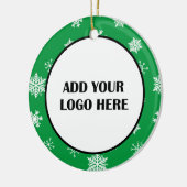 Zakelijk logo en klantinformatie   keramisch ornament (Links)