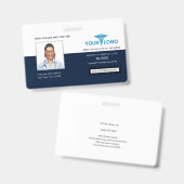 Zakelijk logo en personeelsfoto-ID Badge (Voor- en achterkant)