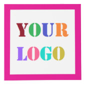 Zakelijk logo en QR-code promotionele kubus voorbe (Voorkant)