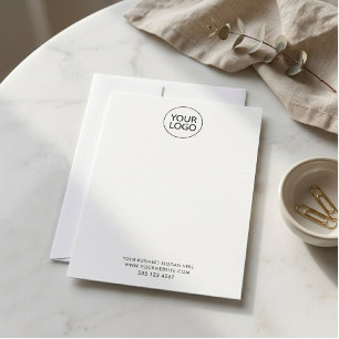 Zakelijk Logo en Tekst Bedrijf Elegant Minimalisti Notitiekaartje