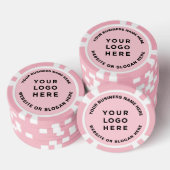 Zakelijk logo en tekst Eenvoudig Professioneel Poker Chips (Opstapeling)