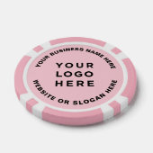 Zakelijk logo en tekst Eenvoudig Professioneel Poker Chips (Enkel)