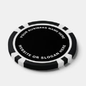 Zakelijk logo en tekst Eenvoudig Professioneel Poker Chips (Enkel)