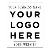 Zakelijk logo en tekst XXL groot Rubberstempel (Afrduk)