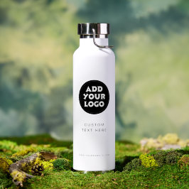 Zakelijk logo en tekst Zakelijk weggeefartikel Waterfles