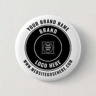 Zakelijk logo en website aangepaste merkbutton ronde button 5,7 cm