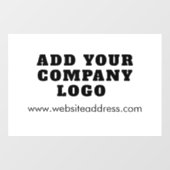 Zakelijk logo en website Bedrijfs Custom Raamsticker (Vel)