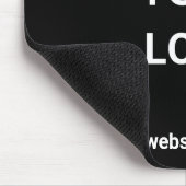 Zakelijk logo en website zwart muismat (Hoek)