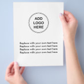 Zakelijk Logo Flyer Sjabloon (Hand)