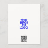Zakelijk logo foto moderne QR-code wit Flyer (Achterkant)