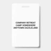 Zakelijk Logo Foto Teambuilding Cadeaus VIP Badge (Achterkant)