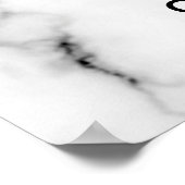 Zakelijk logo foto welkom marmer wit poster (Hoek)