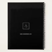 Zakelijk logo fototeam zwart wit planner (Achterkant)