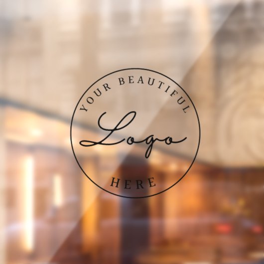 Zakelijk logo gepersonaliseerd op maat  raamsticker (Vel 2)