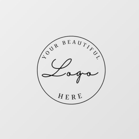 Zakelijk logo gepersonaliseerd op maat raamsticker (Vel)