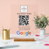 Zakelijk logo Google Reviews website scan Acryl Bord (Huwelijk)