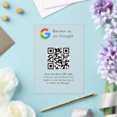 Zakelijk logo Google Reviews website scan Acryl Uitnodigingen (Insitu (Huwelijk))