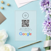 Zakelijk logo Google Reviews website scan Acryl Uitnodigingen (Insitu (Huwelijk))