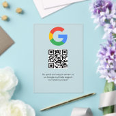Zakelijk logo Google Reviews website scan Acryl Uitnodigingen (Insitu (Huwelijk))