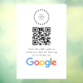 Zakelijk logo Google Reviews website scan Raamsticker (Vel 3)