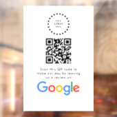 Zakelijk logo Google Reviews website scan Raamsticker (Vel 2)