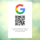 Zakelijk logo Google Reviews website scan  Raamsticker (Vel 3)