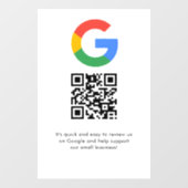 Zakelijk logo Google Reviews website scan  Raamsticker (Vel)