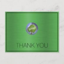 Zakelijk Logo Gras Groen Bedankt