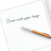 Zakelijk logo grijs naam schrift notitieboek